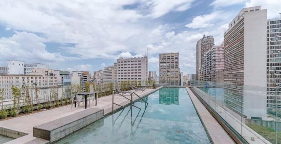 Apartmán Loft Com Piscina, Academia, 100 Metros Do Metro São Paulo Exteriér fotografie